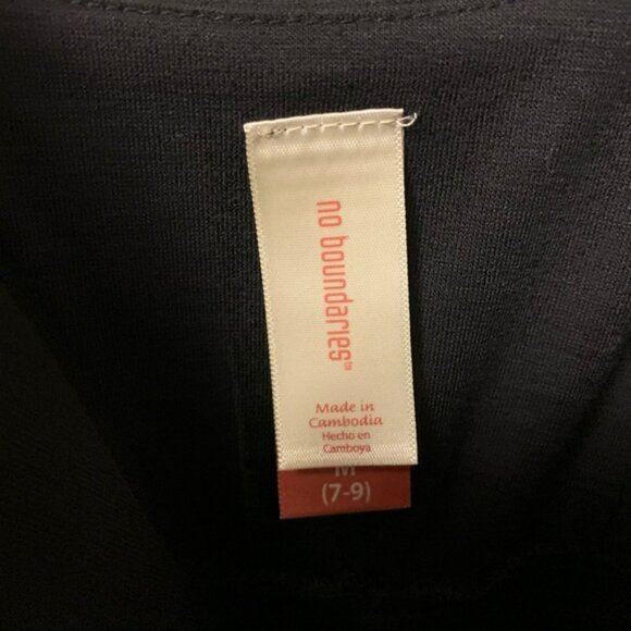 Solid black maxi dress juniors size M - Picture 3 of 5